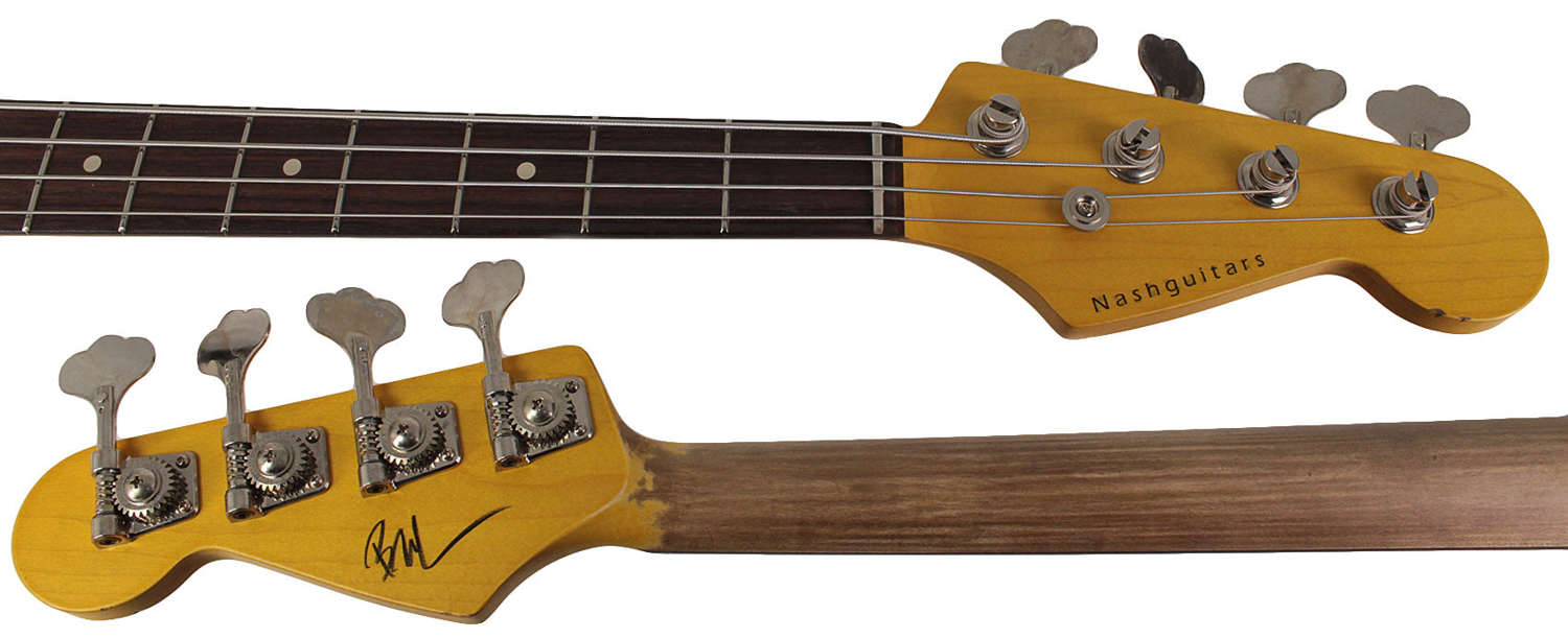 Nash PB-63 Bass Guitar, 3-Tone Sunburst, Light Aging