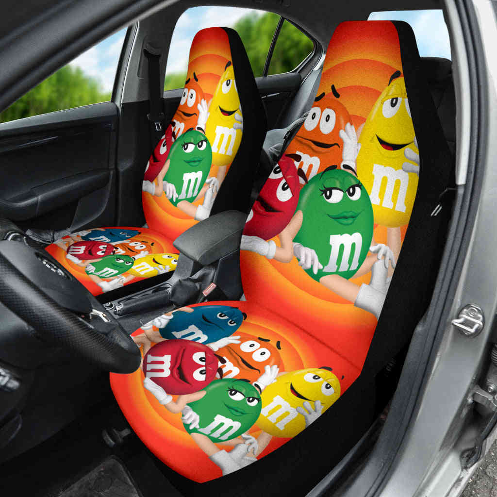M&M Chocolate Fantasy Car Seat Covers - Premium Car Interior Accessories