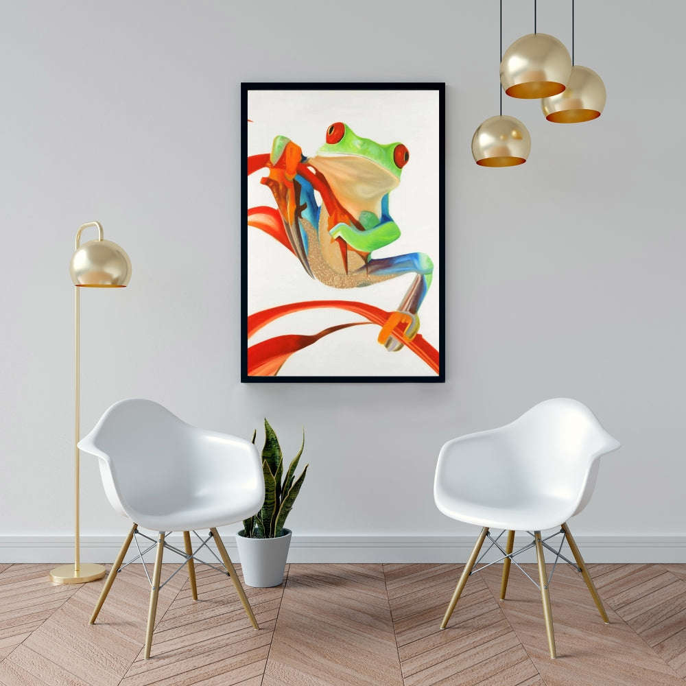 Red-Eyed Frog Fine Art Gallery Wrapped Canvas 24x36