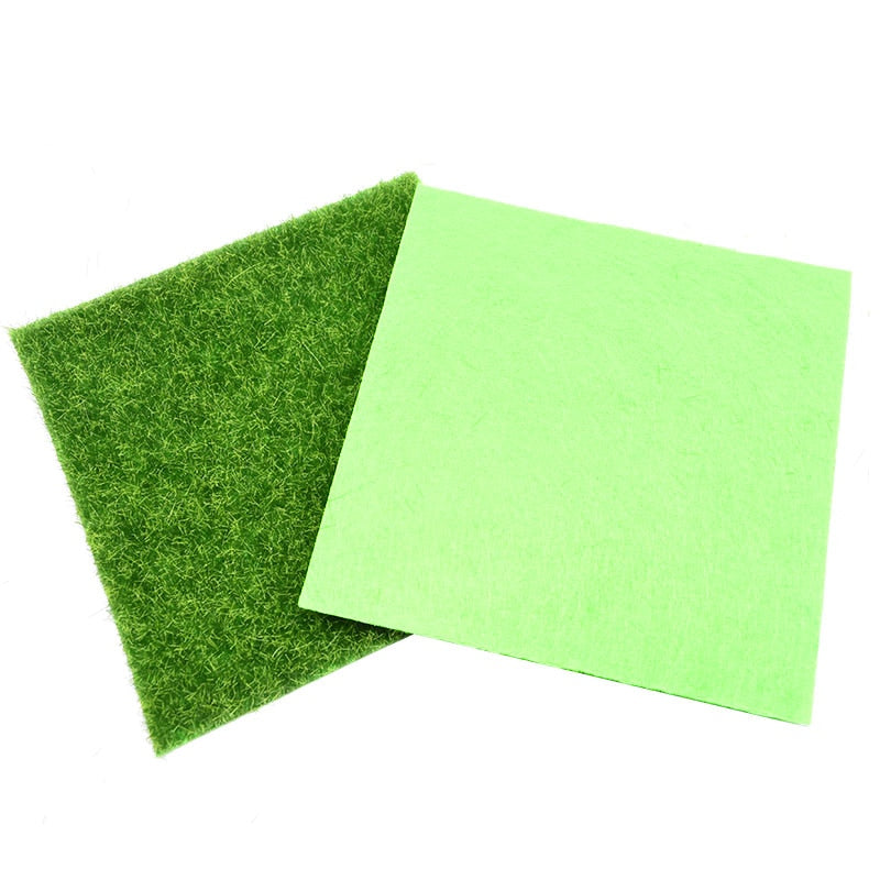 Artificial Grassland Simulation Moss Lawn Turf Fake Green Grass Mat Carpet DIY Micro Landscape Home Floor 15cm-30cm