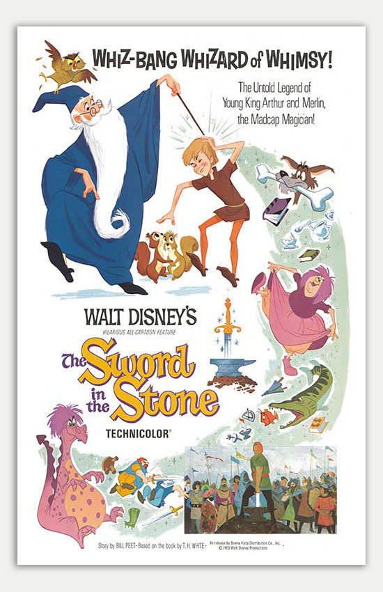 Sword in the Stone - 11 x 17 Movie Poster (1963 Reprint)
