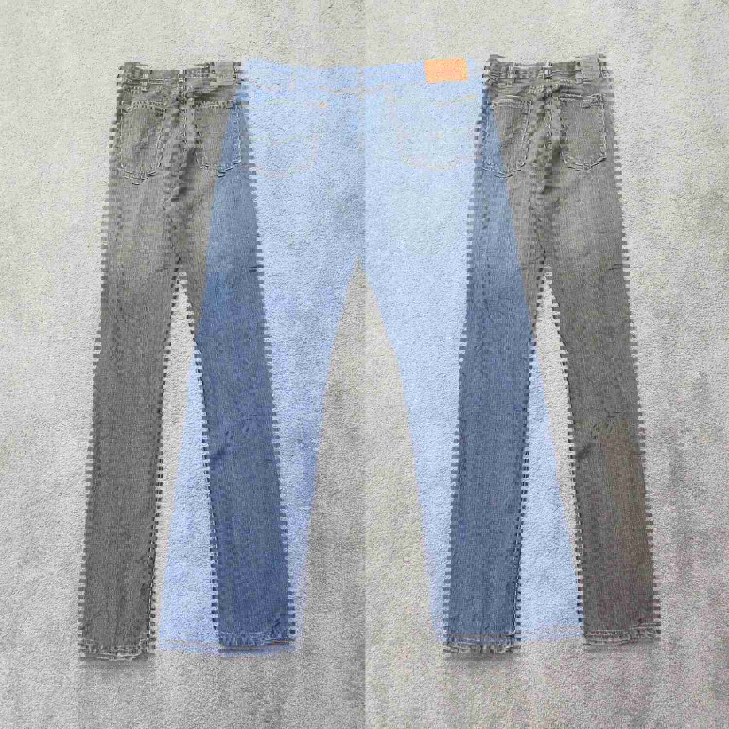 Levis 505 Jeans Mens W38XL32 Blue Denim Stretch Straight Leg Mid Rise Outdoor