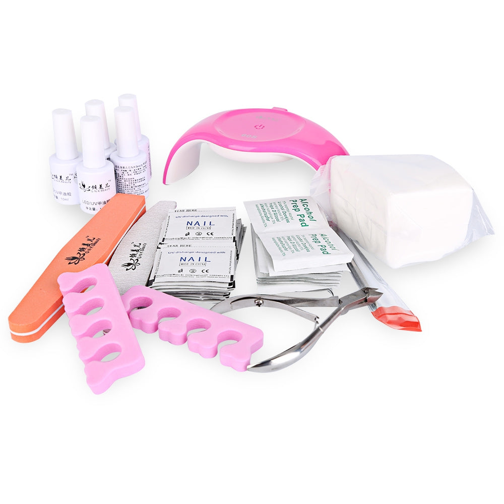 G.N.K Professional Beauty 6W Portable UV/LED Nail Cure Lamp Dryer Full Set