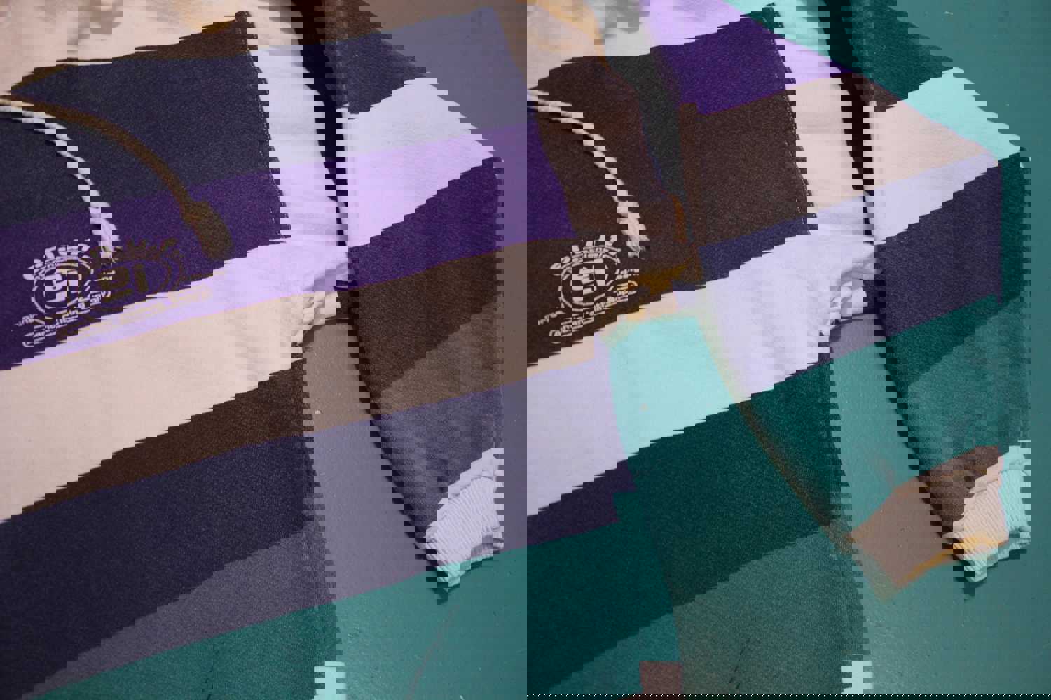 ENUF International 90s Color Block Vintage Pullover Hoodie Sweatshirt