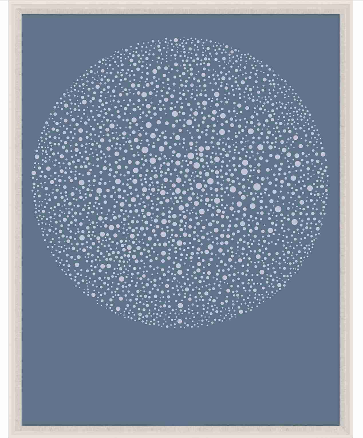Natural Curiosities Orbus 6 Art in Blue - Handmade Custom Art Piece