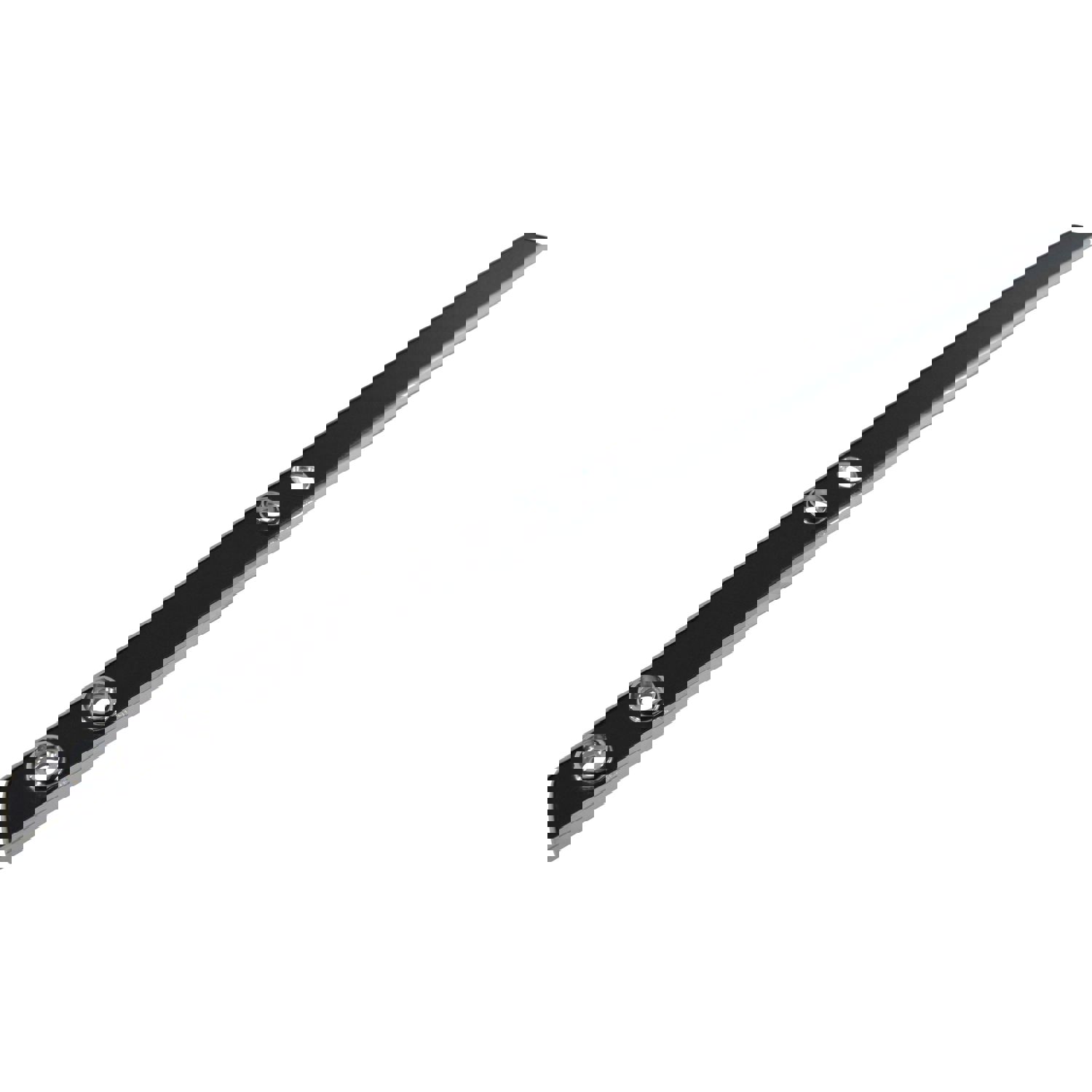 1966 Chevy El Camino SS-396 Upper Dash Strip Black Finish w/o A/C