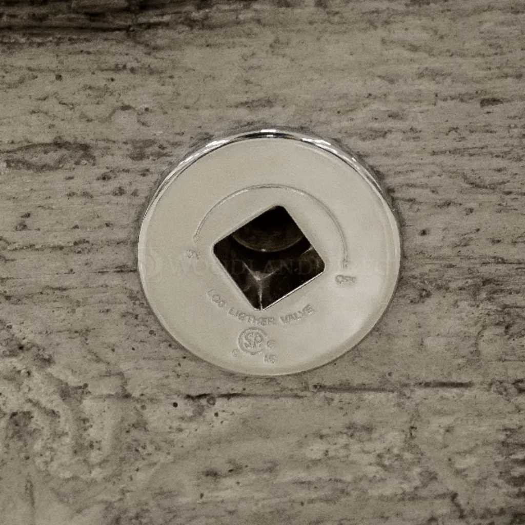 The Outdoor Plus - Plymouth GFRC Wood Grain 24" Tall Concrete Rectangle Gas Fire Pit 84"