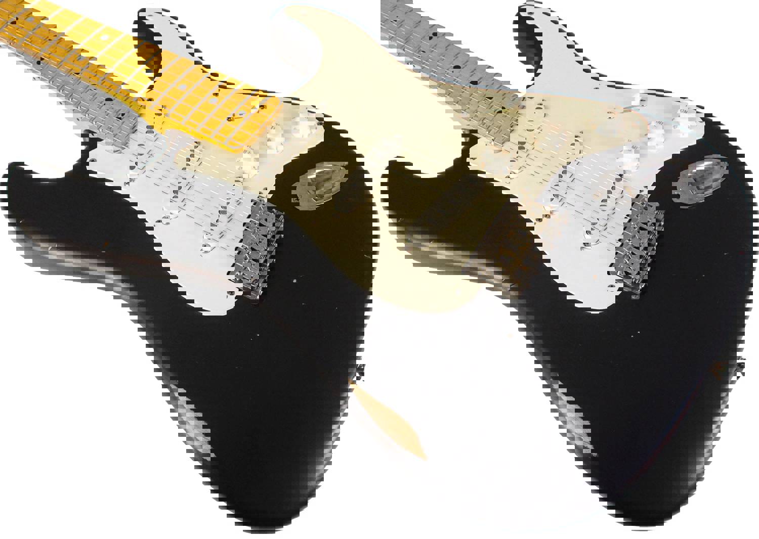 Nash S-57 Guitar, Black, Hard Tail, Light Aging