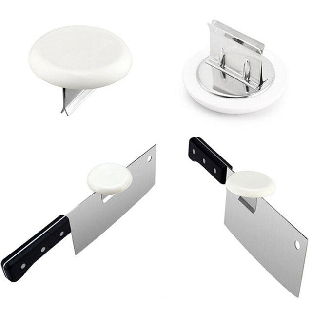 New Stainless Steel Knife Cap Dual-purpose Kitchen Chopping Booster Knife Holder