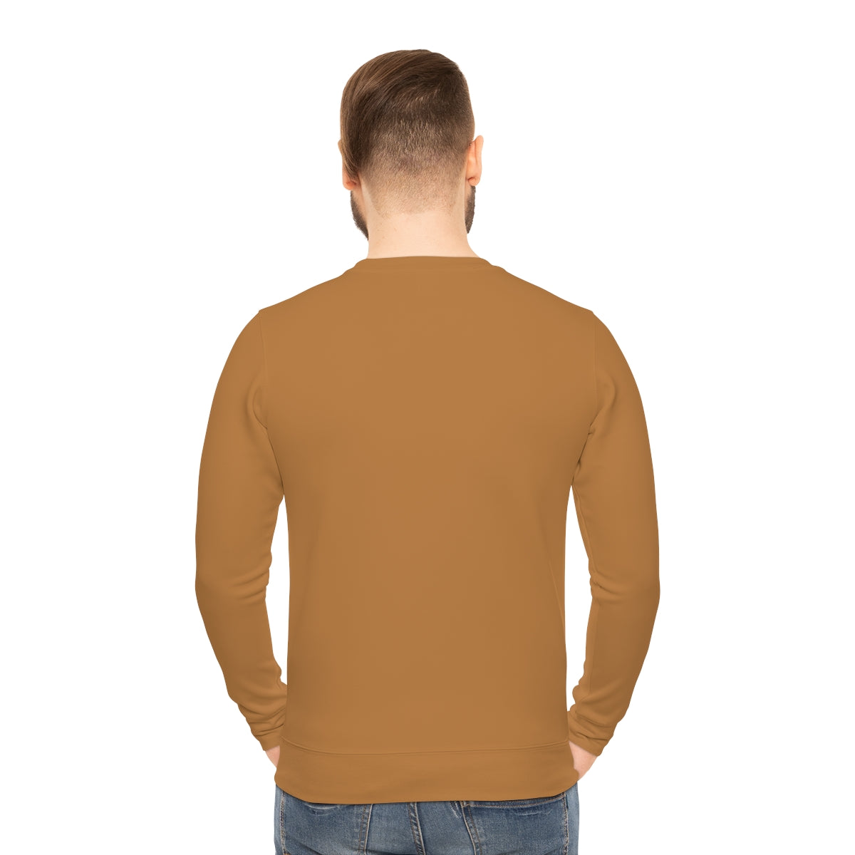 Beige Brown Men's Lightweight Sweatshirt - Soft & Breathable