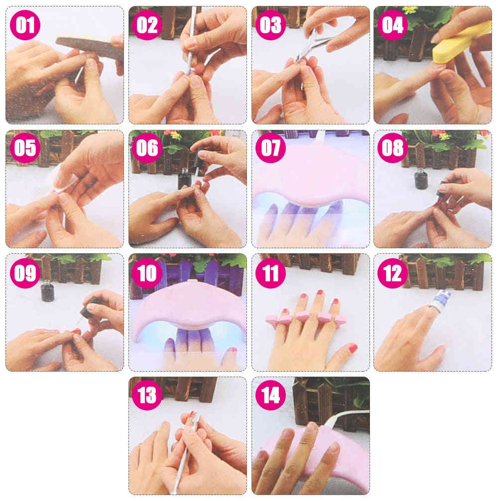 G.N.K Professional Beauty 6W Portable UV/LED Nail Cure Lamp Dryer Full Set