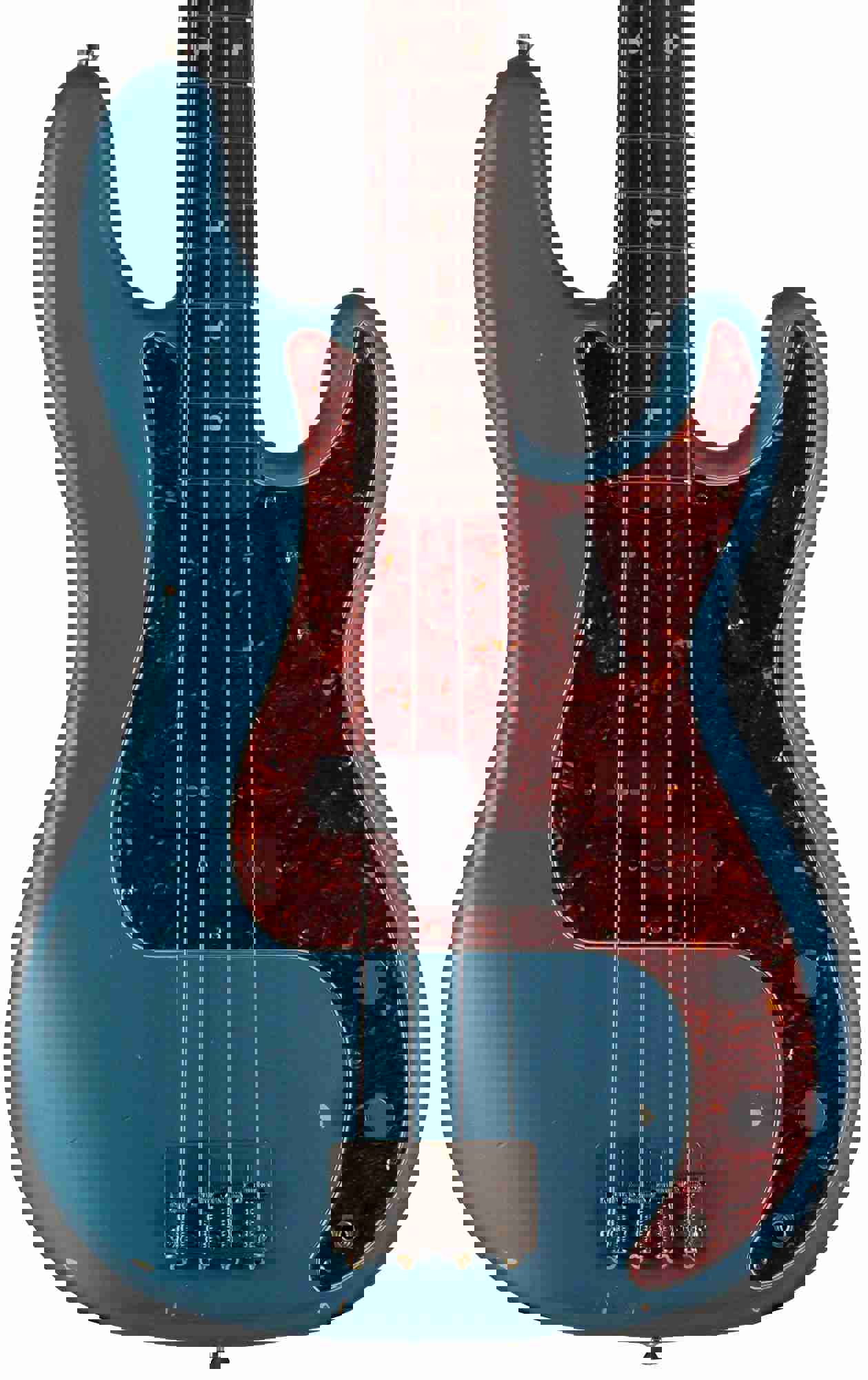 Nash PB-63 Bass Guitar, Ocean Turquoise Metallic, Light Aging