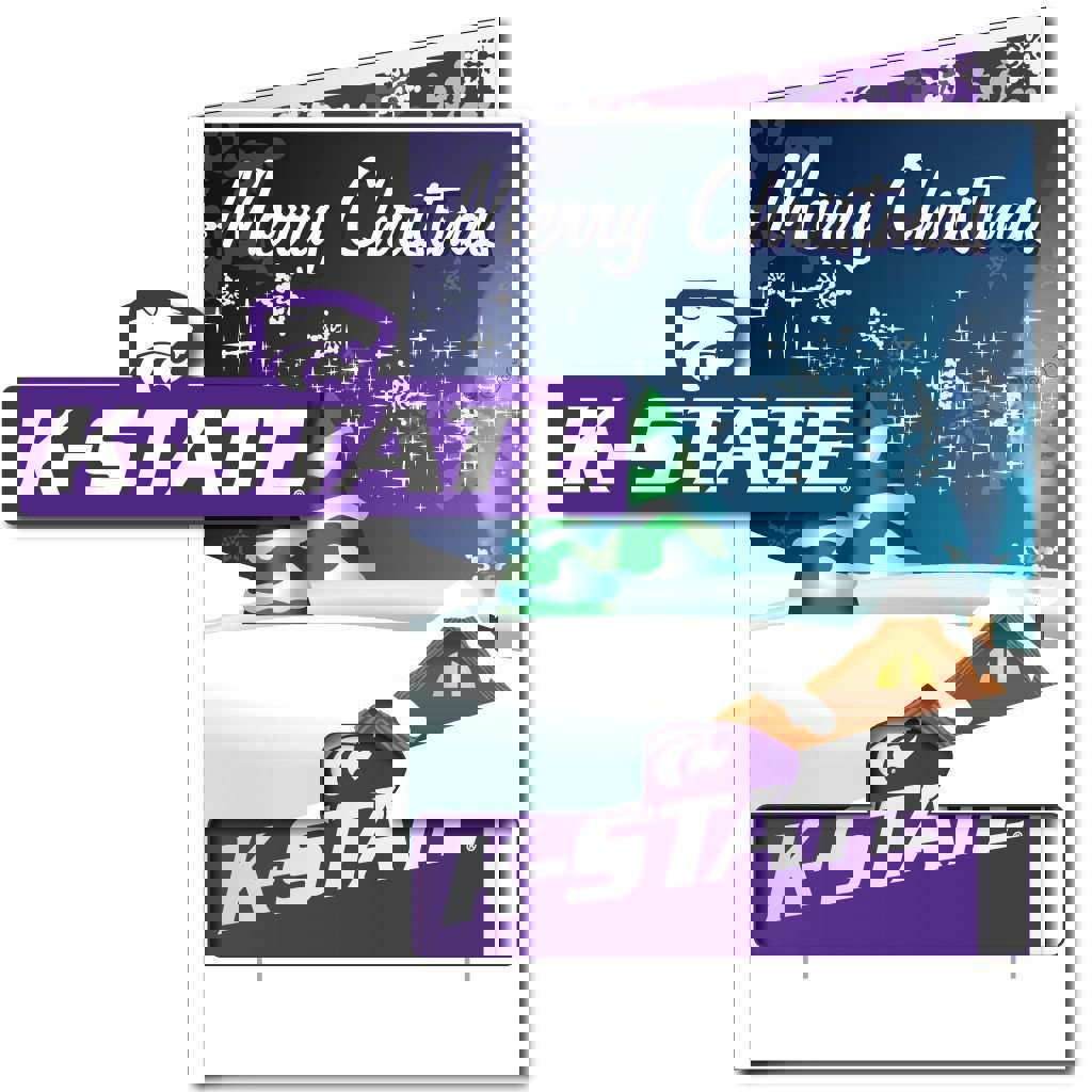 2x3 Giant Kansas State Holiday Greeting Card & Yard Sign