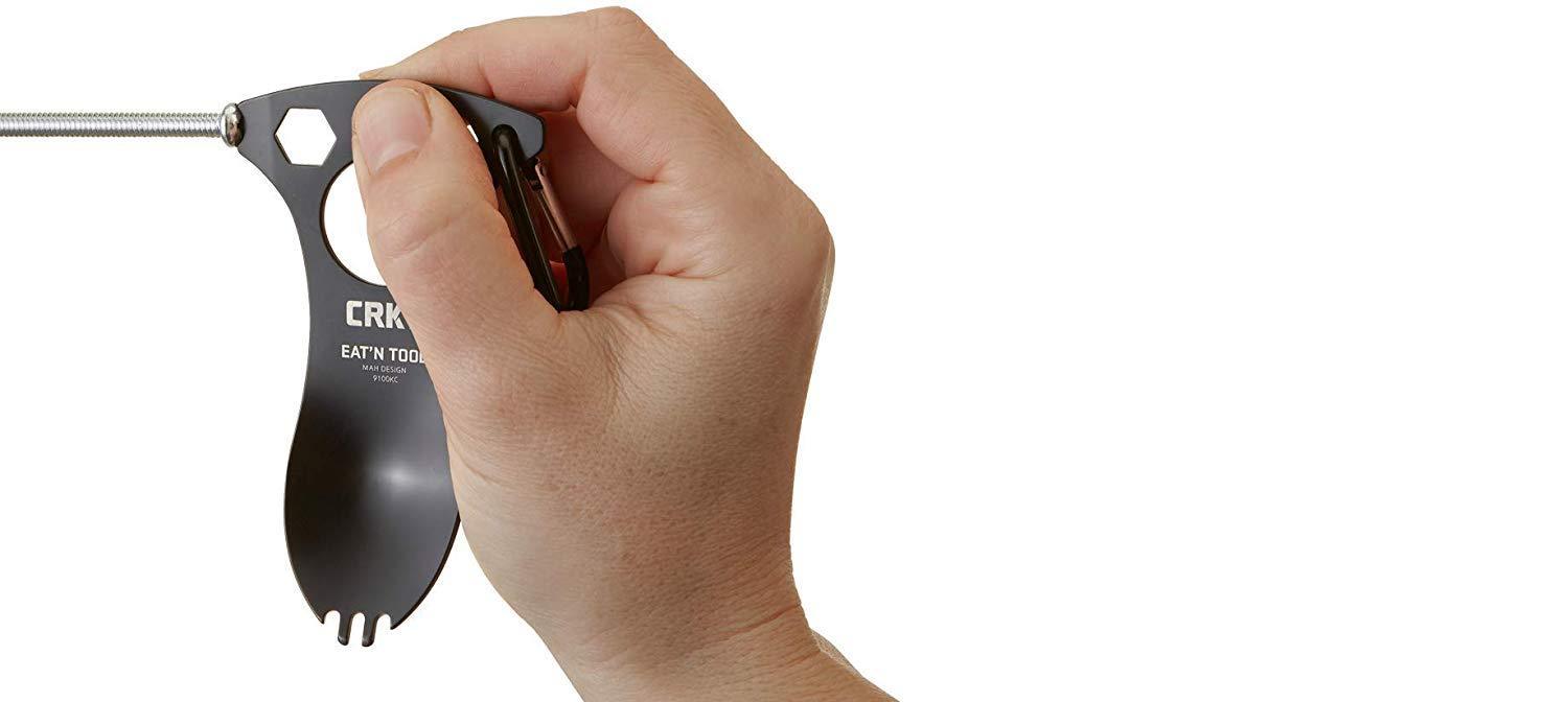 CRKT EatN Tool Outdoor Spork Multitool: Durable and Lightweight Metal Multi-Tool for Camping, Hiking, Backpacking and Outdoors Activities