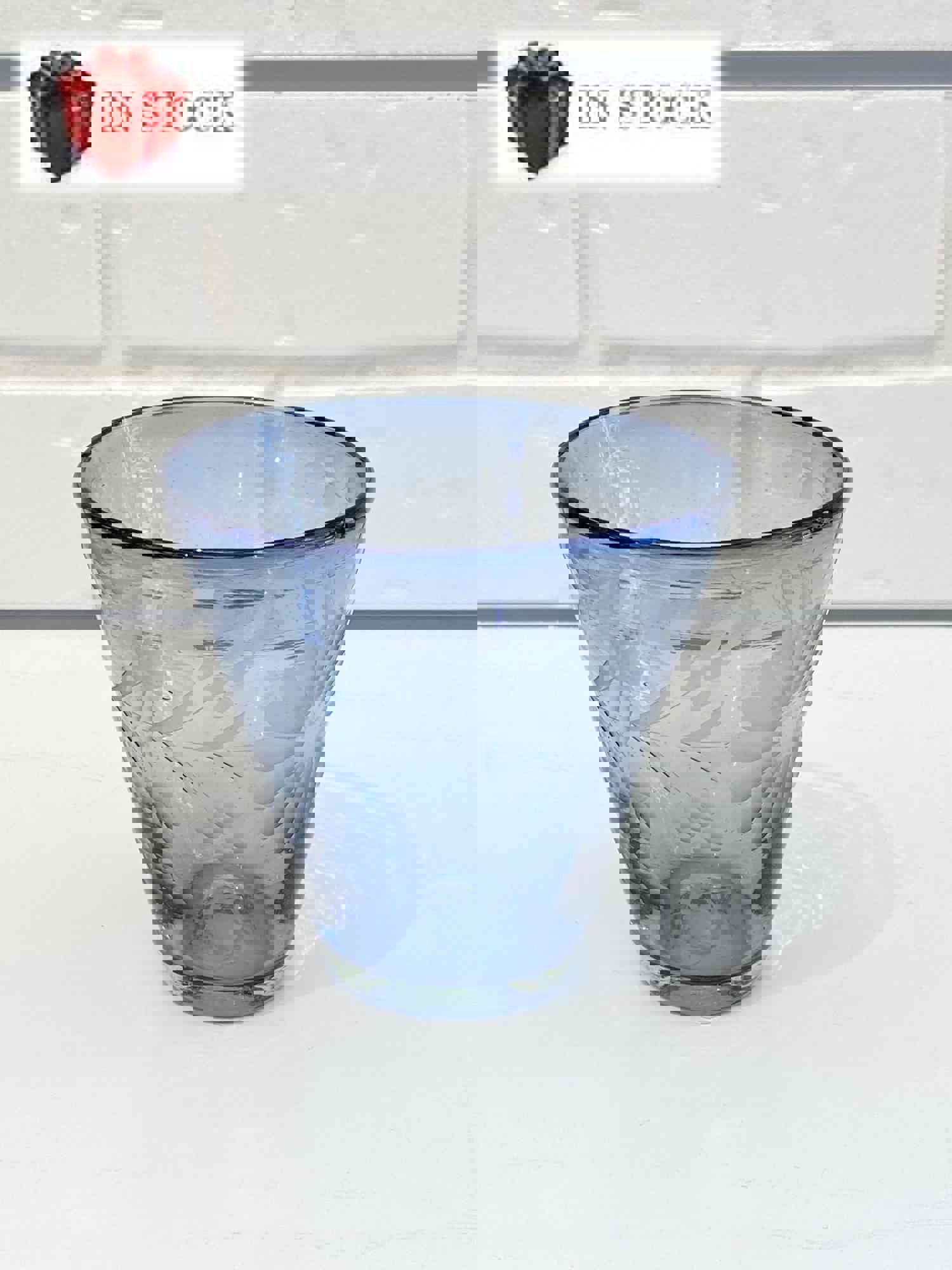 Mexico Condessa Stemless Italian Wine Glasses - French Blue