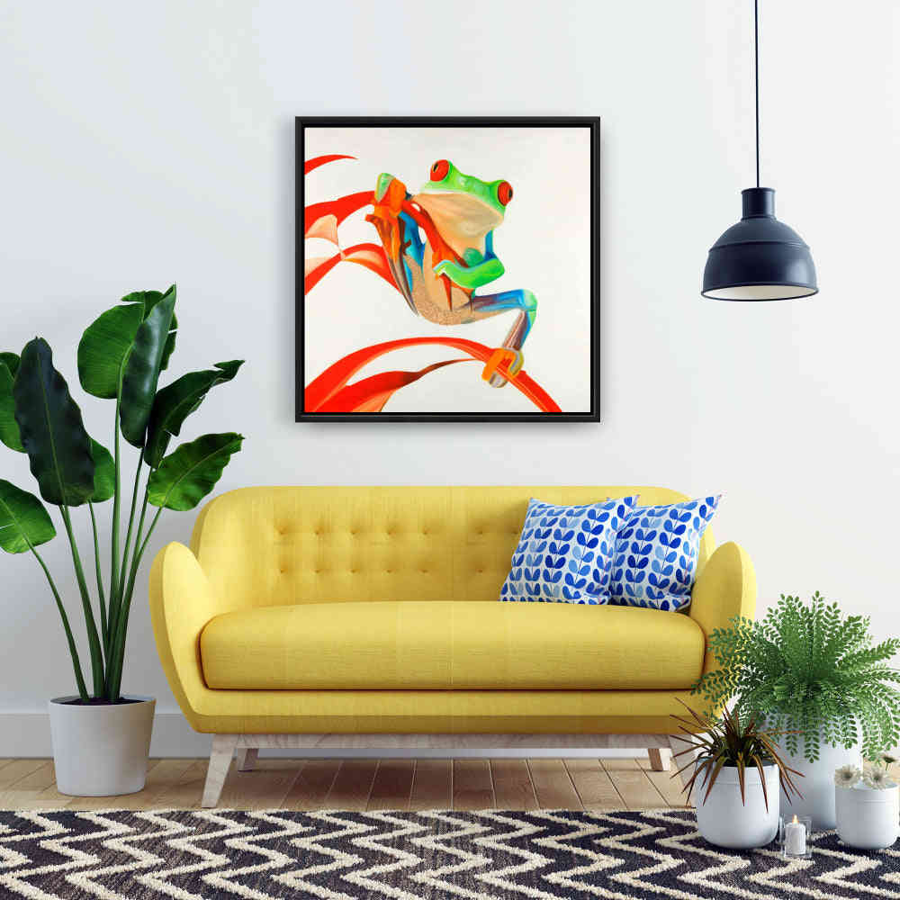 Red-Eyed Frog Fine Art Gallery Wrapped Canvas 24x36
