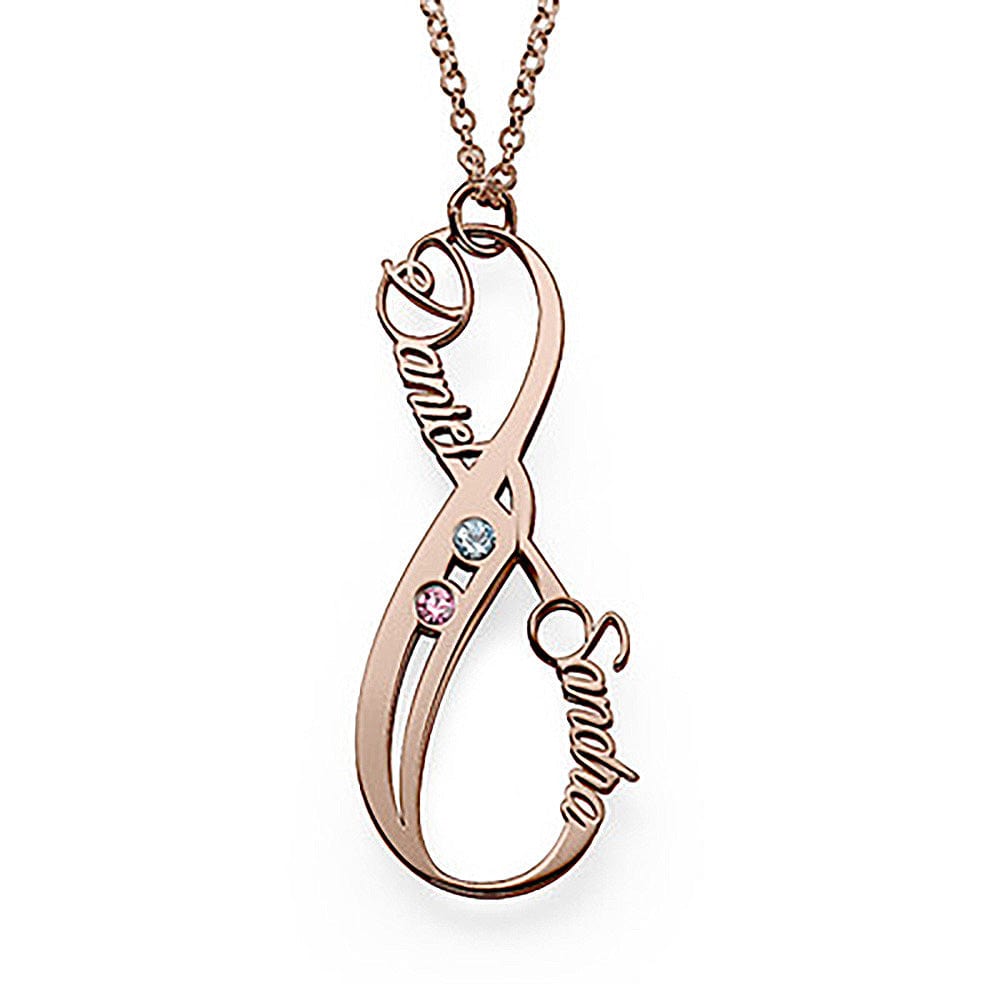Custom Text Heterosexual Necklace Personalized Silver Name Necklace Jewelry Design for Mother's Day Gift