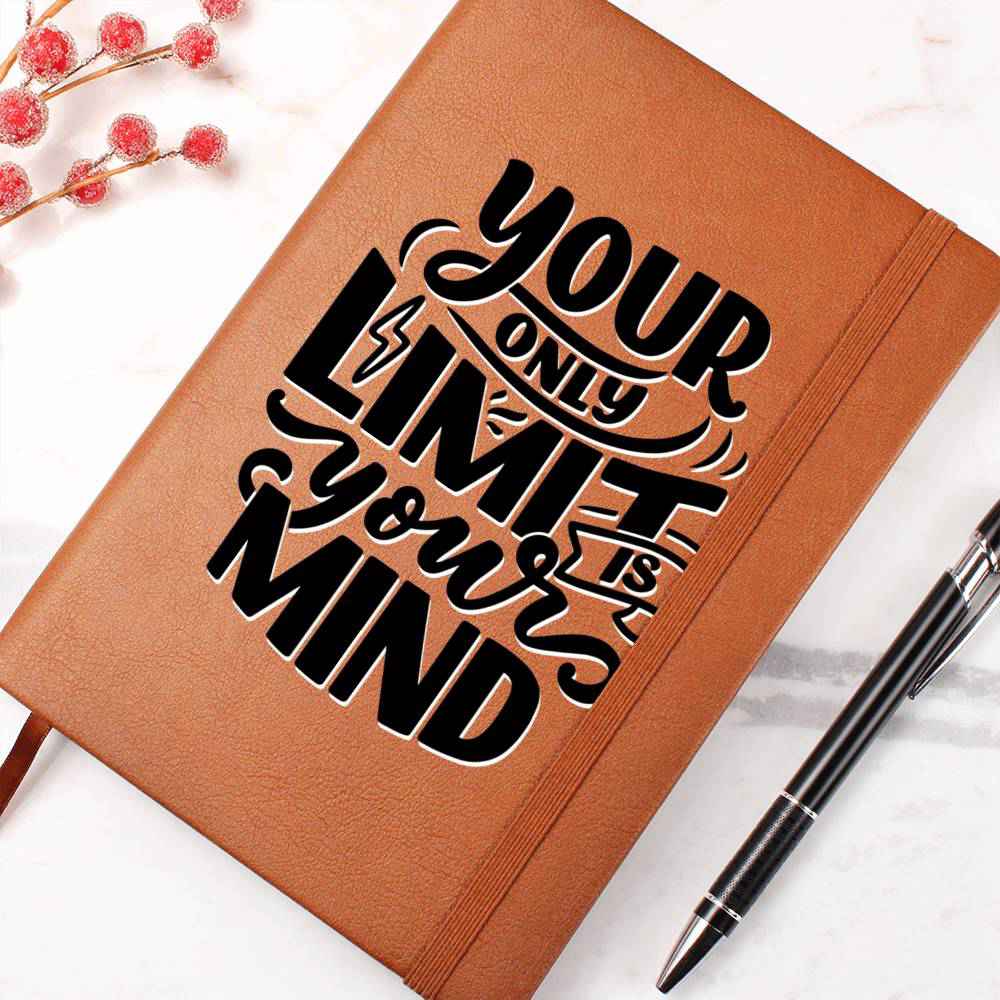 Your Only Limit - Inspirational Leather Journal - Encouragement, Birthday or Christmas Gift