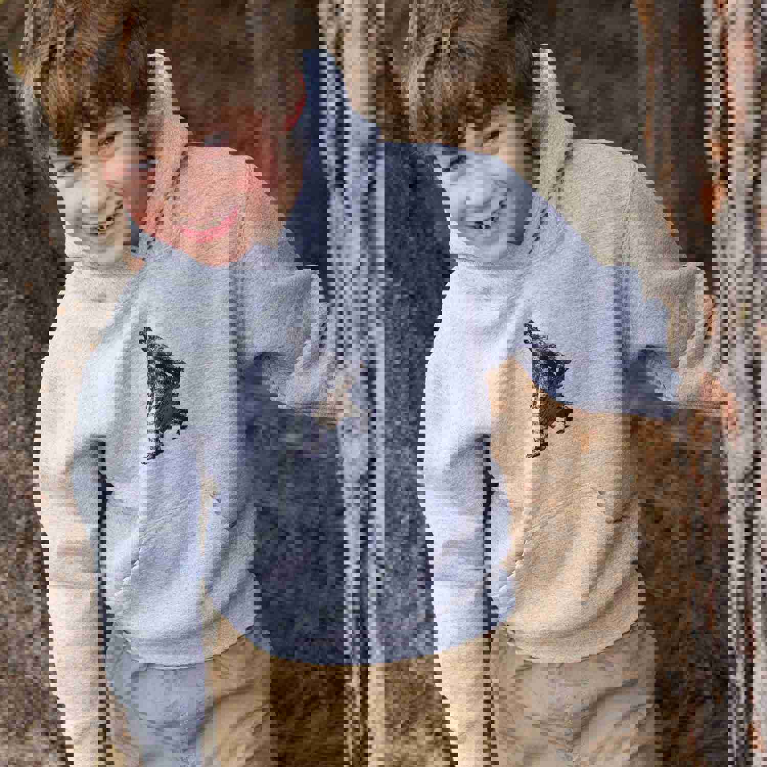 Kids Heather Gray Bigfoot Hoodie