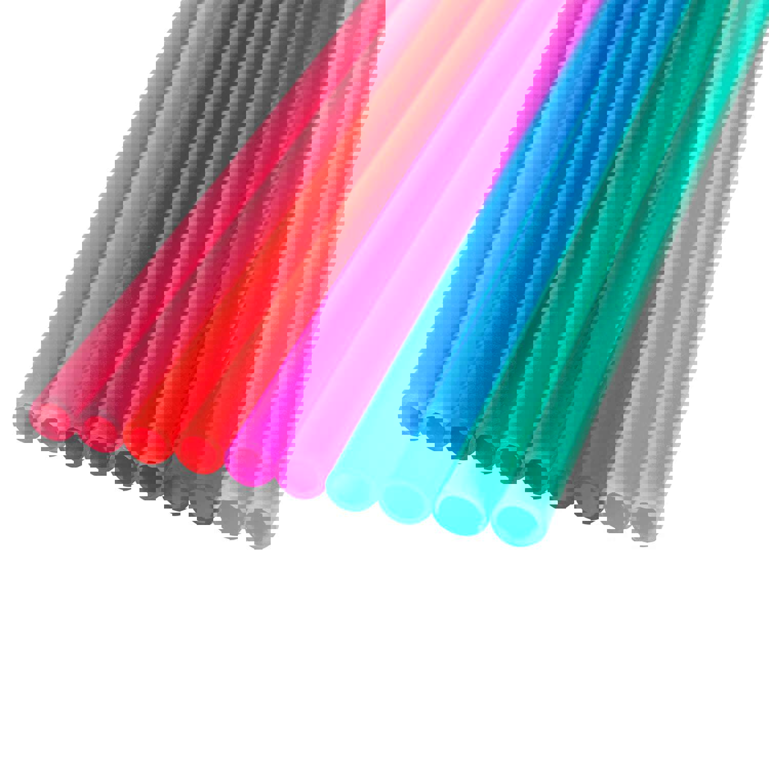 Cool Gear 10-Pack Reusable Drinking Straws - Eco-Friendly & Dishwasher Safe