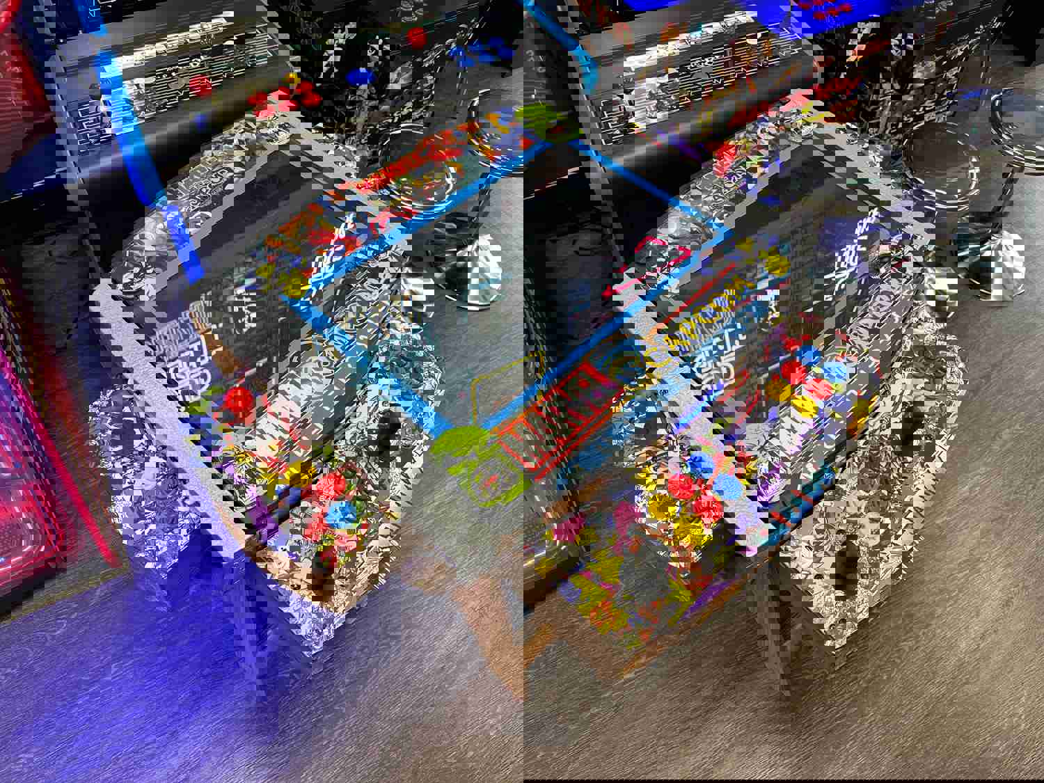 Custom Wine Barrel Arcade 3000 Games 3 Sided