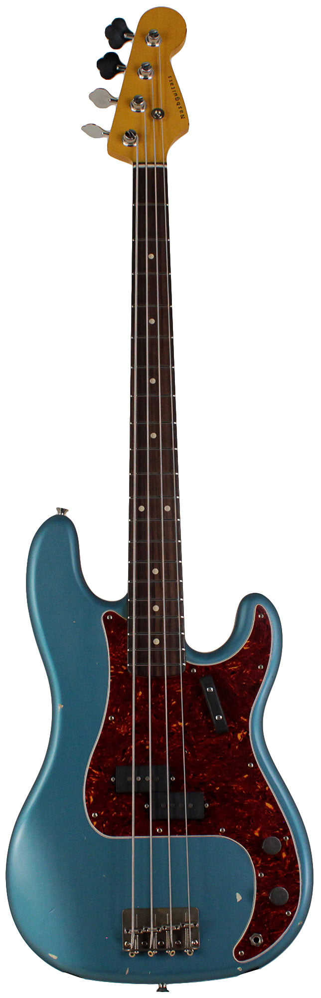 Nash PB-63 Bass Guitar, Ocean Turquoise Metallic, Light Aging