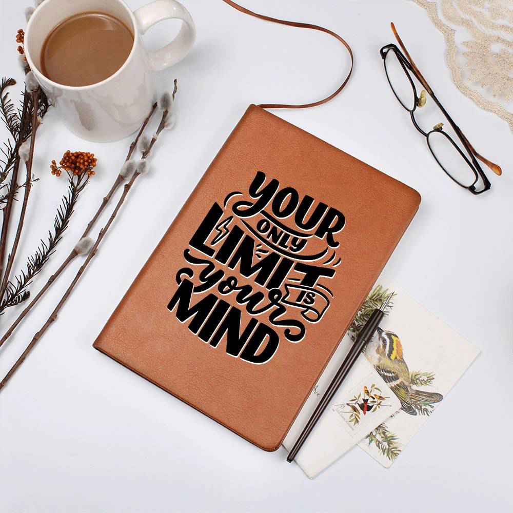 Your Only Limit - Inspirational Leather Journal - Encouragement, Birthday or Christmas Gift
