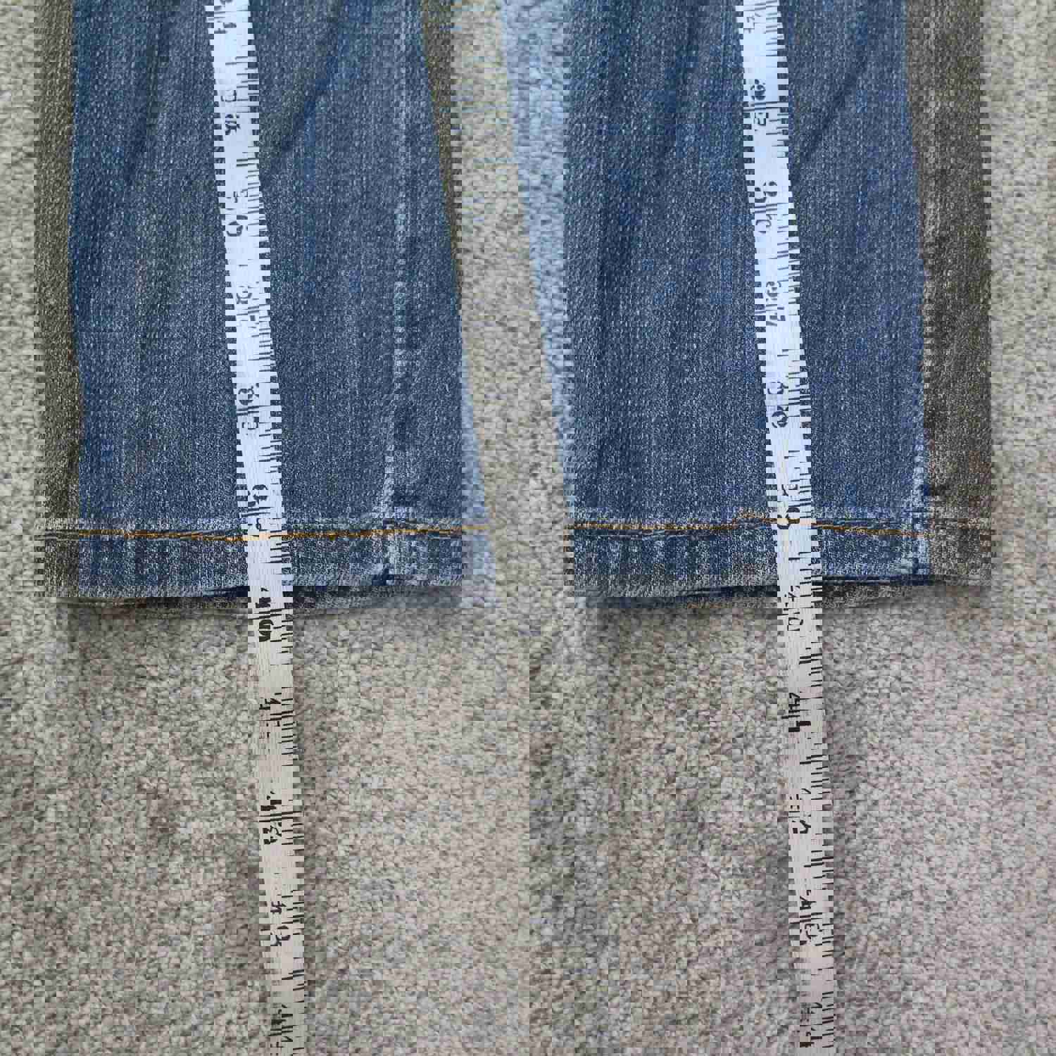 Levis 505 Jeans Mens W38XL32 Blue Denim Stretch Straight Leg Mid Rise Outdoor