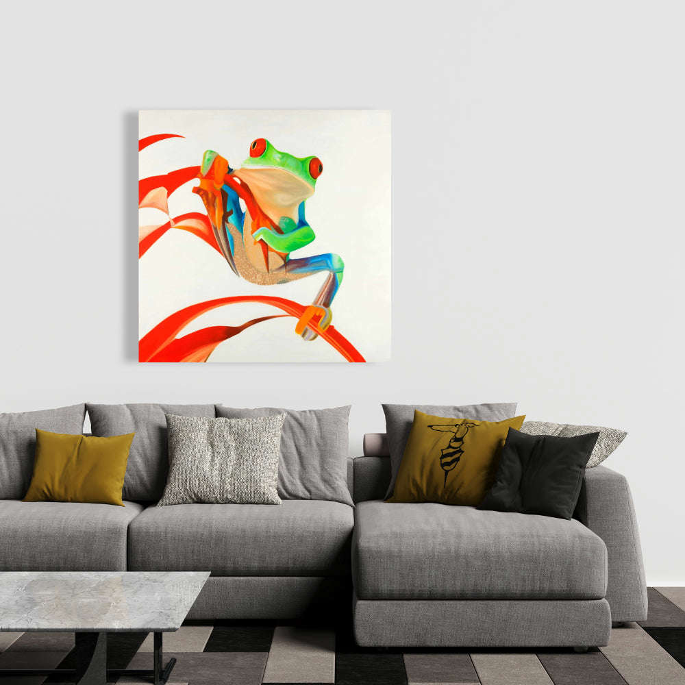 Red-Eyed Frog Fine Art Gallery Wrapped Canvas 24x36