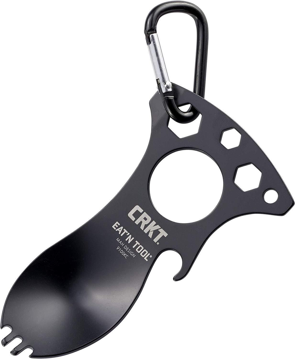 CRKT EatN Tool Outdoor Spork Multitool: Durable and Lightweight Metal Multi-Tool for Camping, Hiking, Backpacking and Outdoors Activities