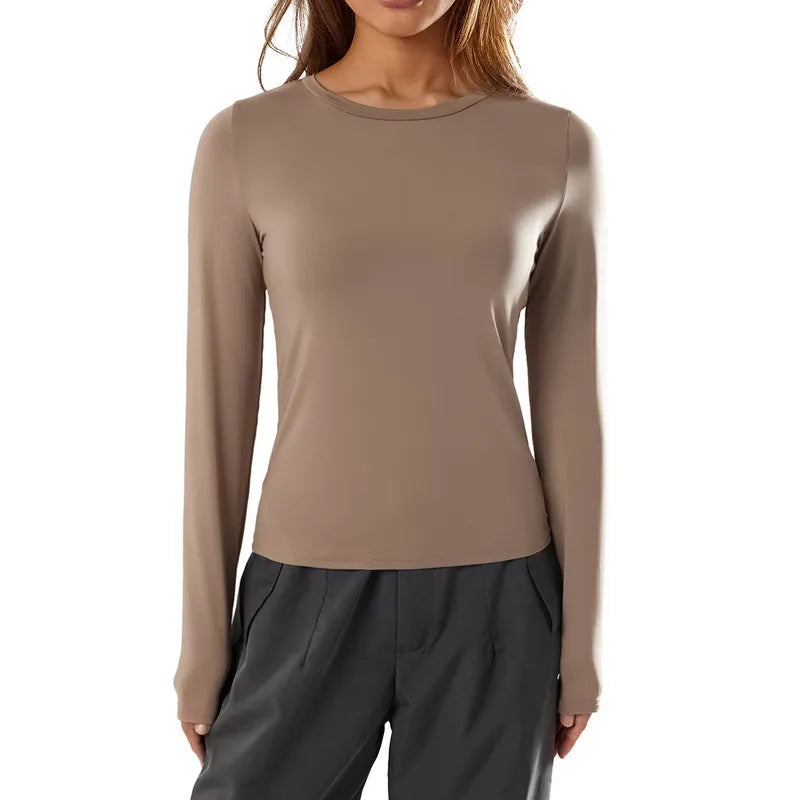 Nukty Y2K Vintage Long Sleeve T-shirt for Women - Crop Top Streetwear