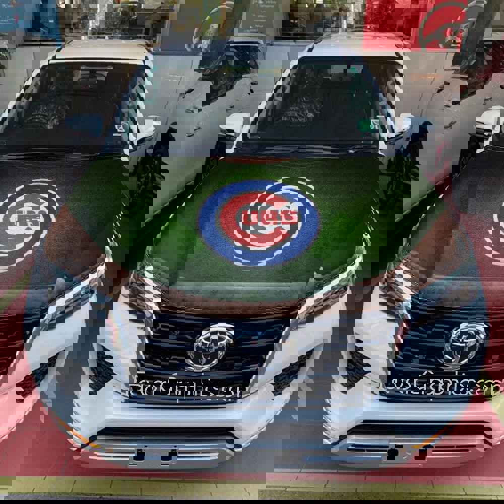 Chicago Cubs Itasha Car Vinyl Hood Wrap Decal Sticker