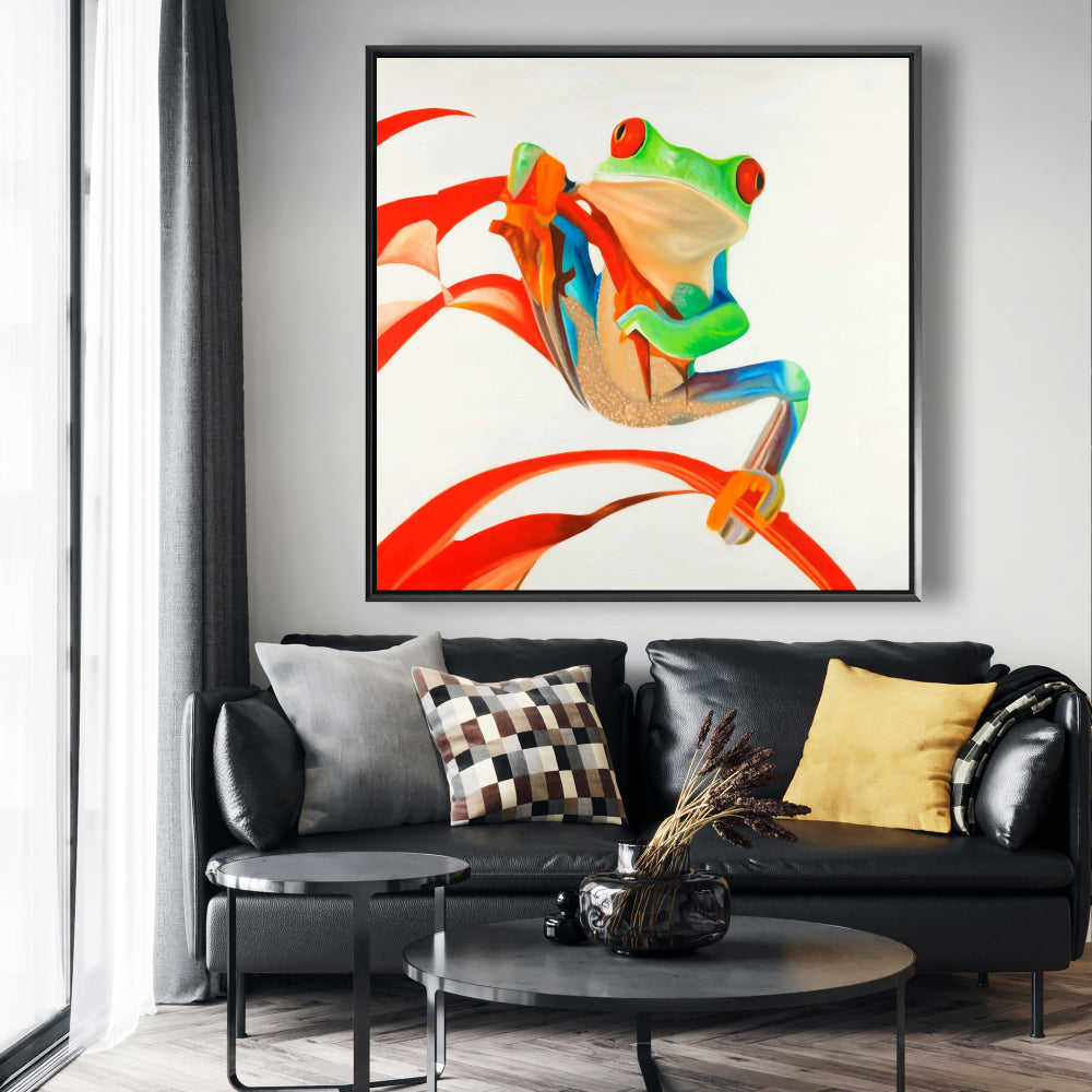 Red-Eyed Frog Fine Art Gallery Wrapped Canvas 24x36