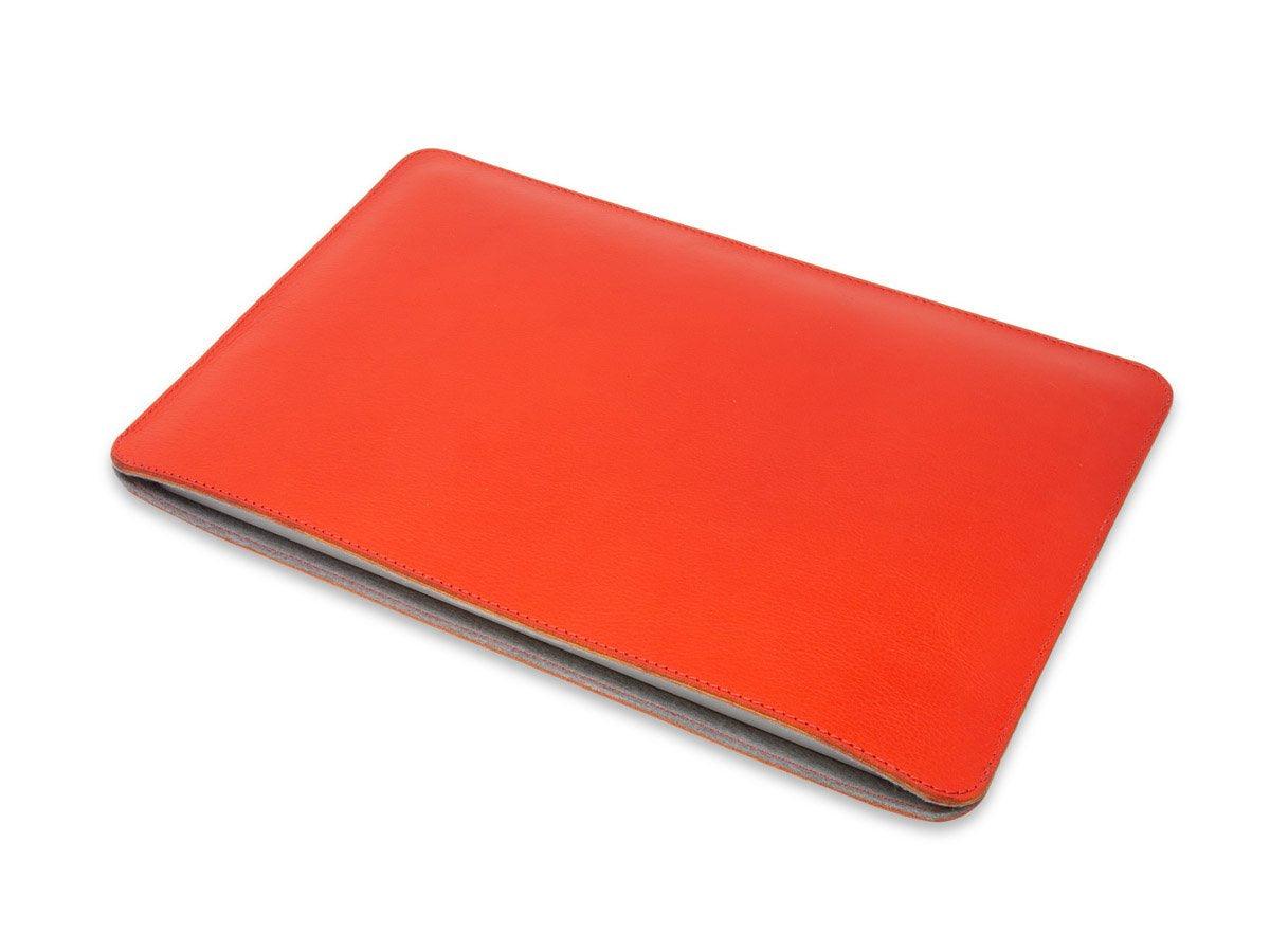 Italian Leather Macbook Sleeve - Red