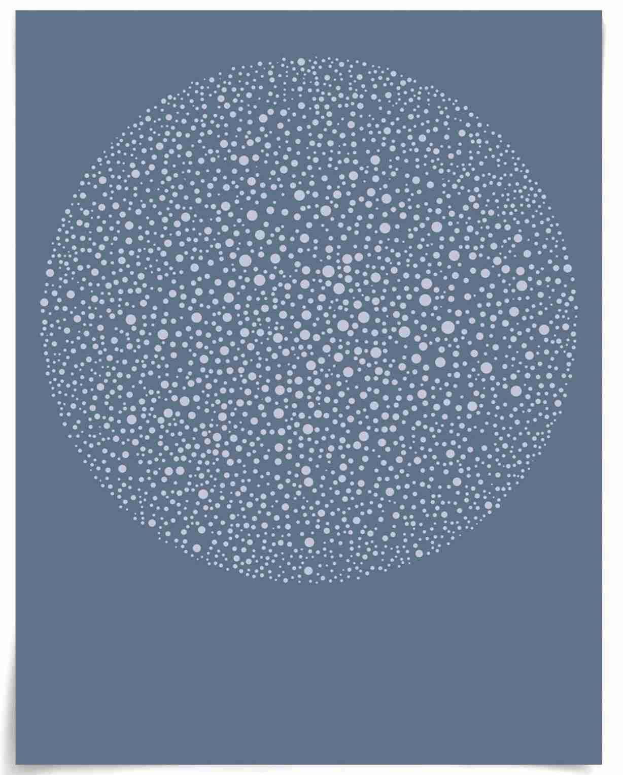 Natural Curiosities Orbus 6 Art in Blue - Handmade Custom Art Piece