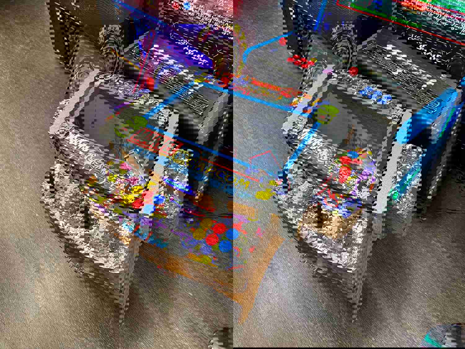 Custom Wine Barrel Arcade 3000 Games 3 Sided