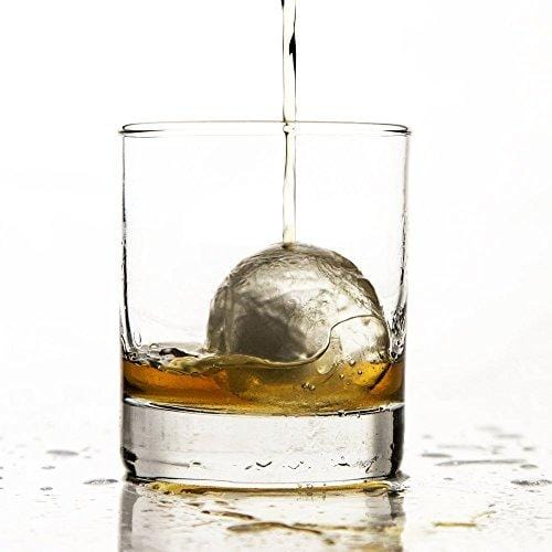 glacio Silicone Ice Cube Trays Set - 2 Pack with Sphere and Square Molds, BPA Free