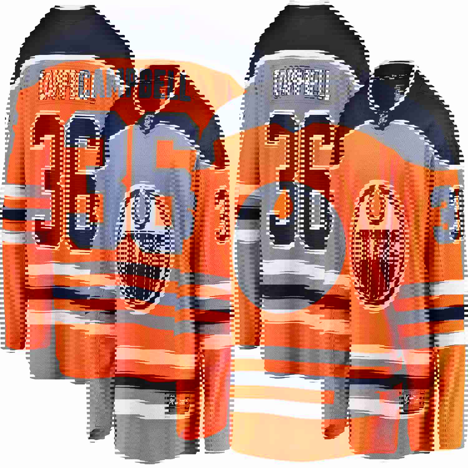 Jack Campbell Edmonton Oilers Fanatics Branded Home Breakaway Player Jersey - Orange