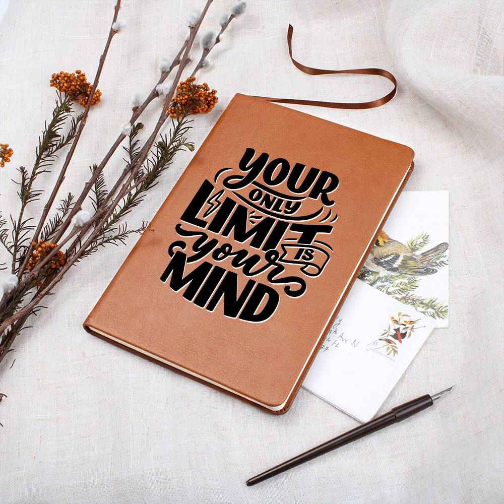 Your Only Limit - Inspirational Leather Journal - Encouragement, Birthday or Christmas Gift