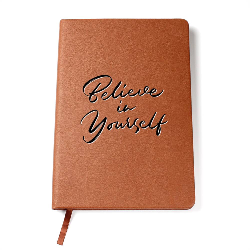 Believe In Yourself - Inspirational Leather Journal for Daily Reflections and Gifts