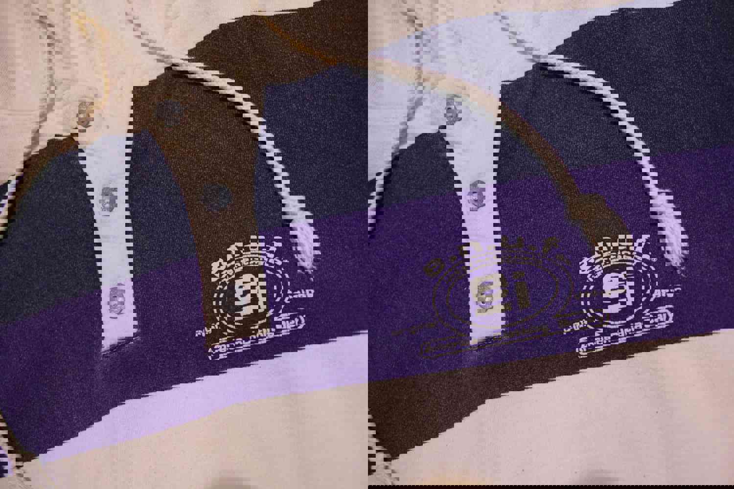 ENUF International 90s Color Block Vintage Pullover Hoodie Sweatshirt