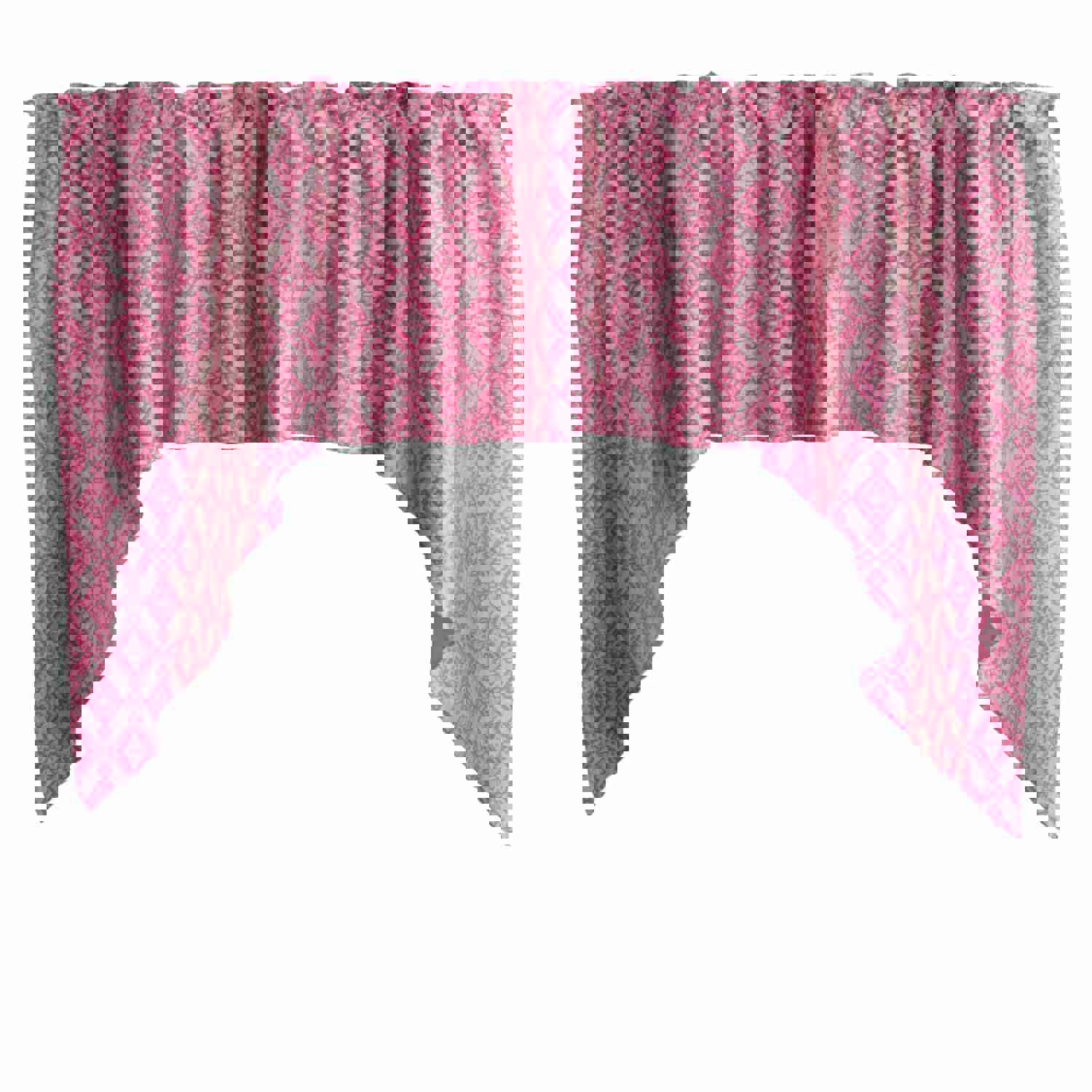 Jacquard Tribal Diamonds Swag Window Valance - 54" Wide / 36" Tall