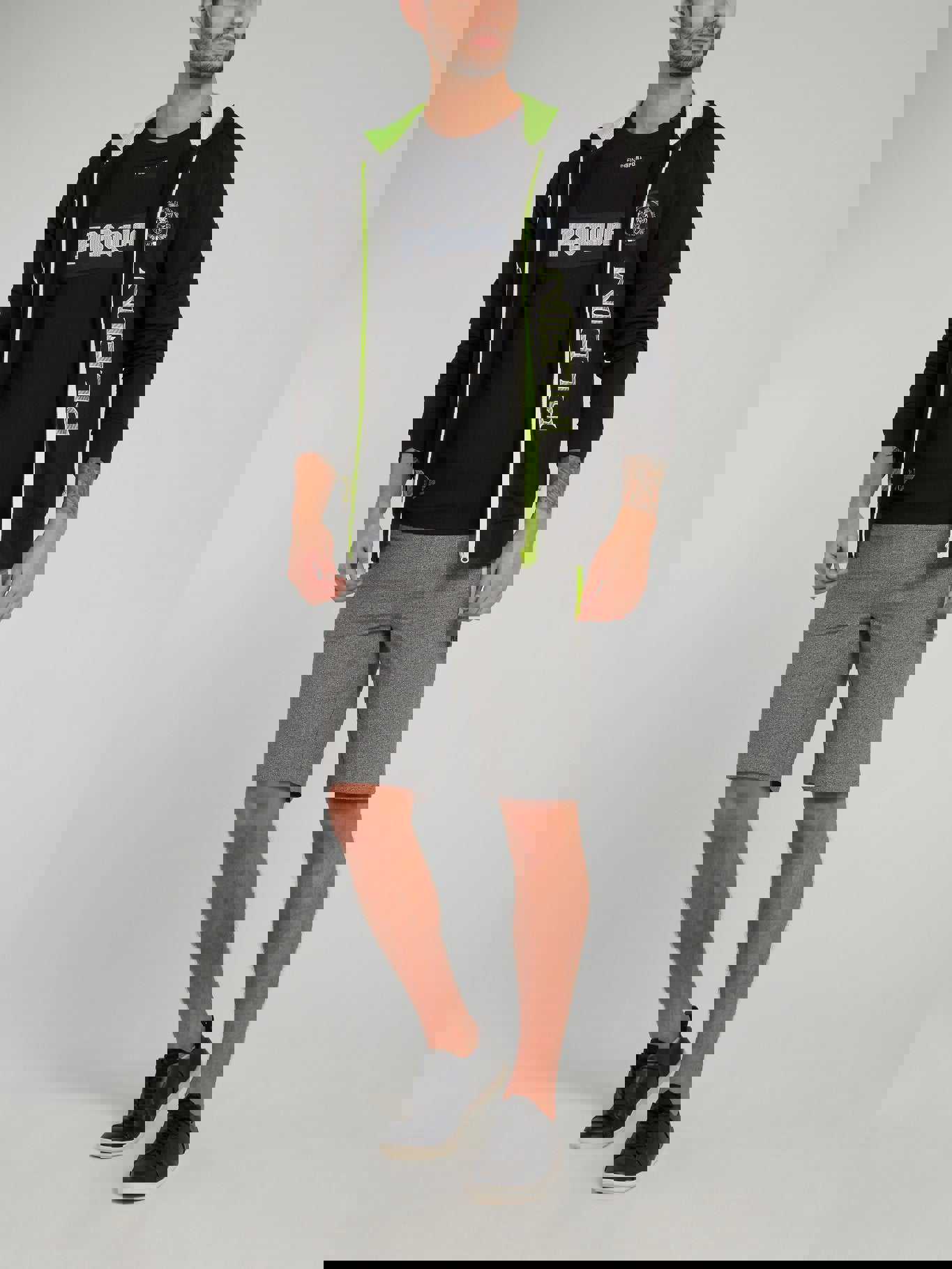 Martin Neon Panel Hoodie Sweat Jacket