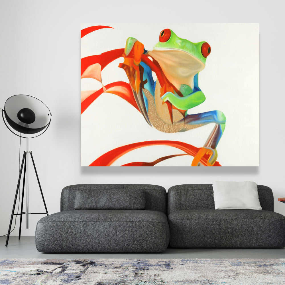 Red-Eyed Frog Fine Art Gallery Wrapped Canvas 24x36
