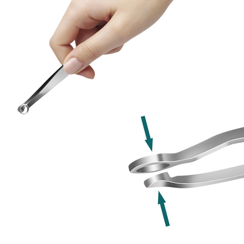 Stainless Steel Eyebrow & Nose Hair Scissors - Precision Grooming Tool
