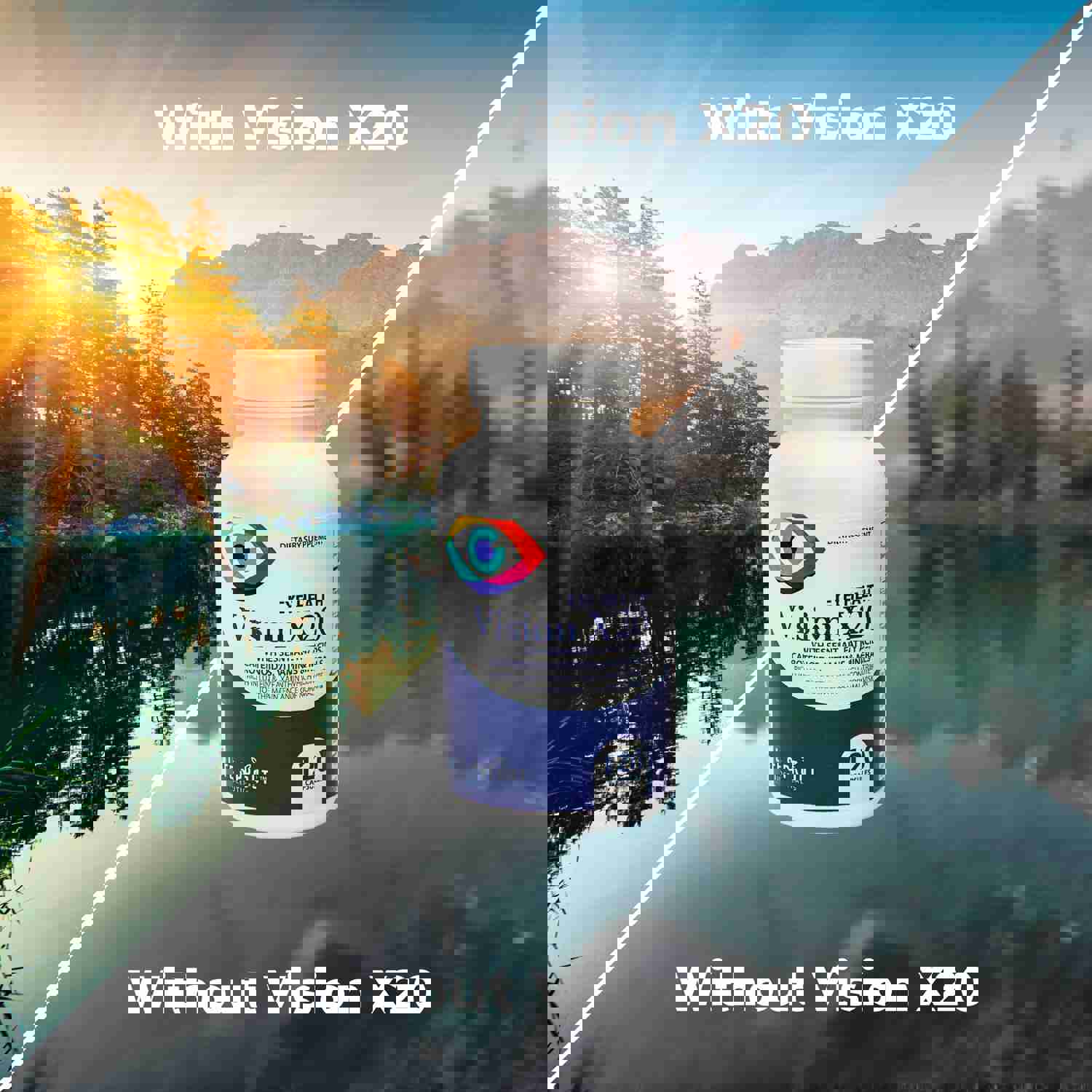 Vision X20 - With 20+ Nutrients for Vision Health - 120 Capsules