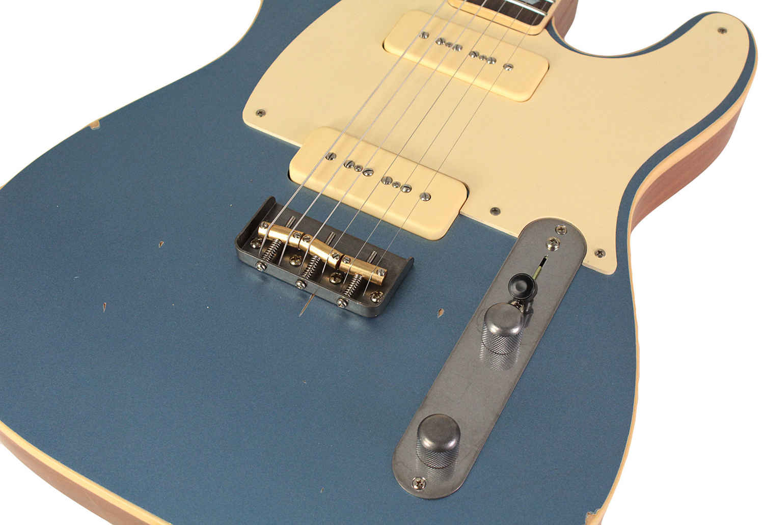 Nash T-56 Guitar, Ice Blue Metallic, Light Aging