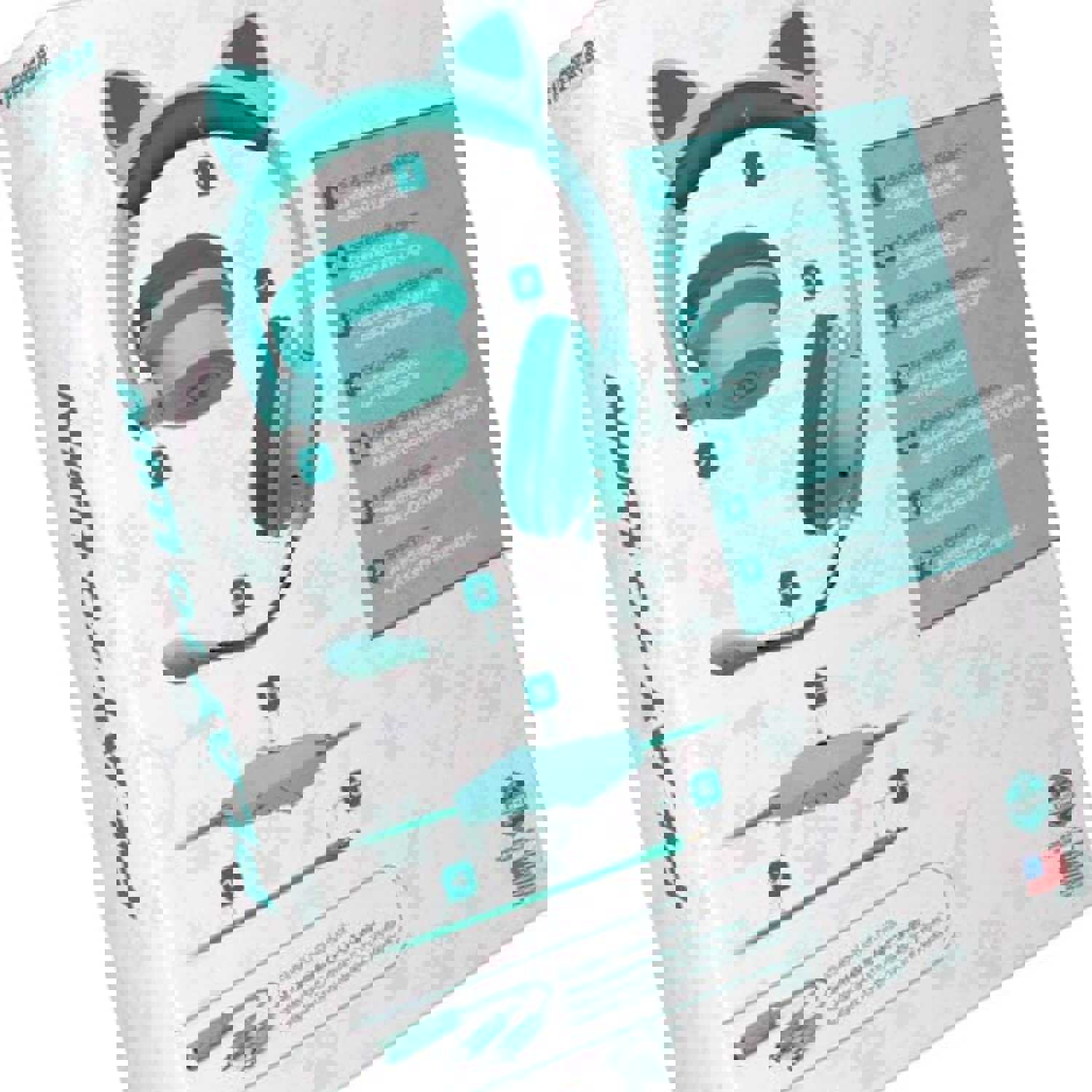 Youth Kombat Kitty Gaming Headset Microphone Kids Cat Headphones