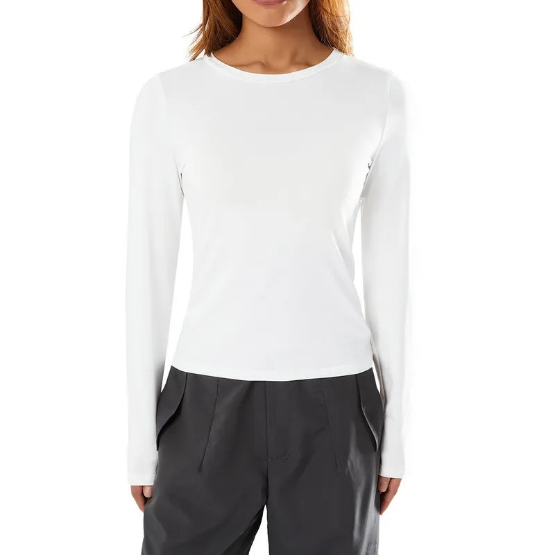 Nukty Y2K Vintage Long Sleeve T-shirt for Women - Crop Top Streetwear