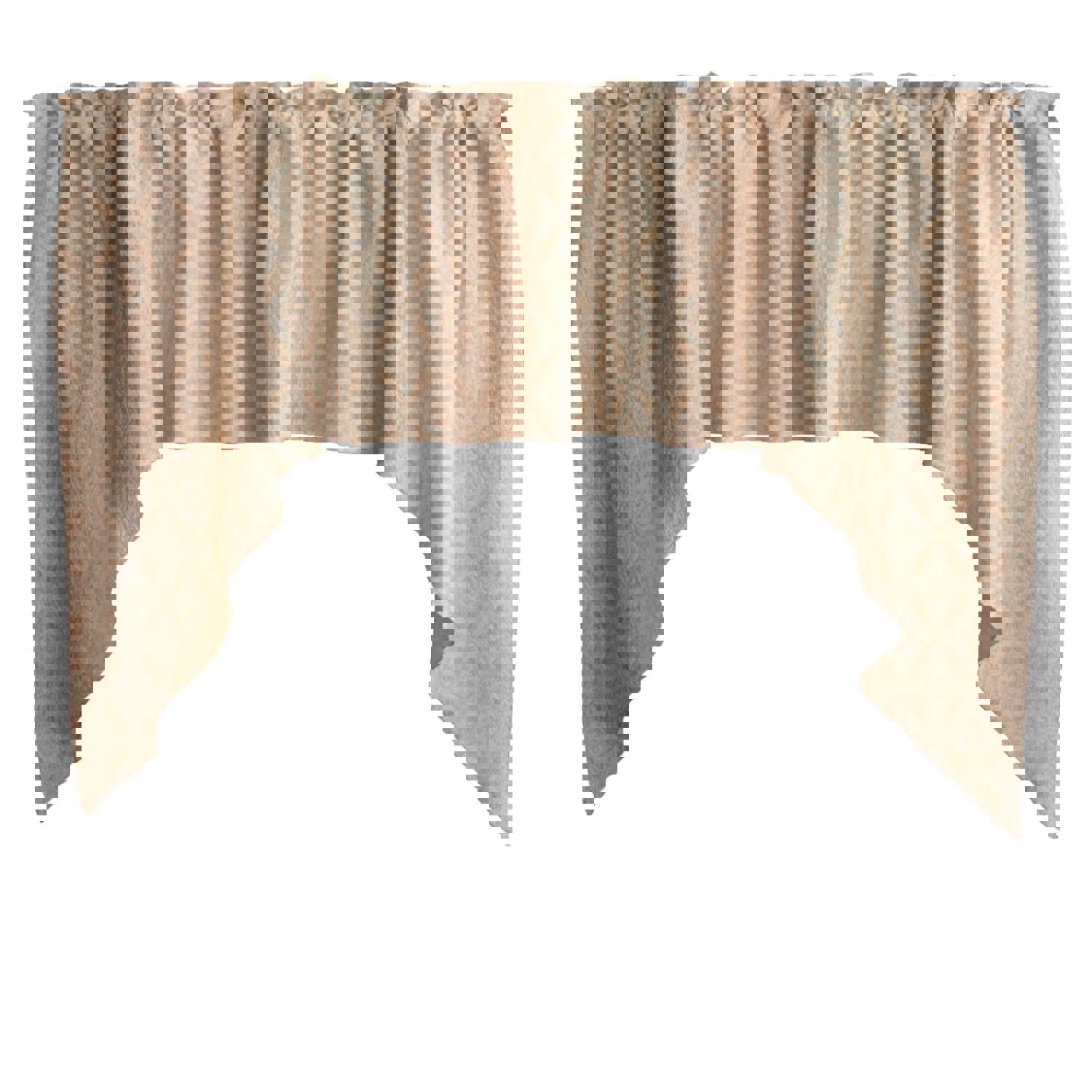 Jacquard Tribal Diamonds Swag Window Valance - 54" Wide / 36" Tall